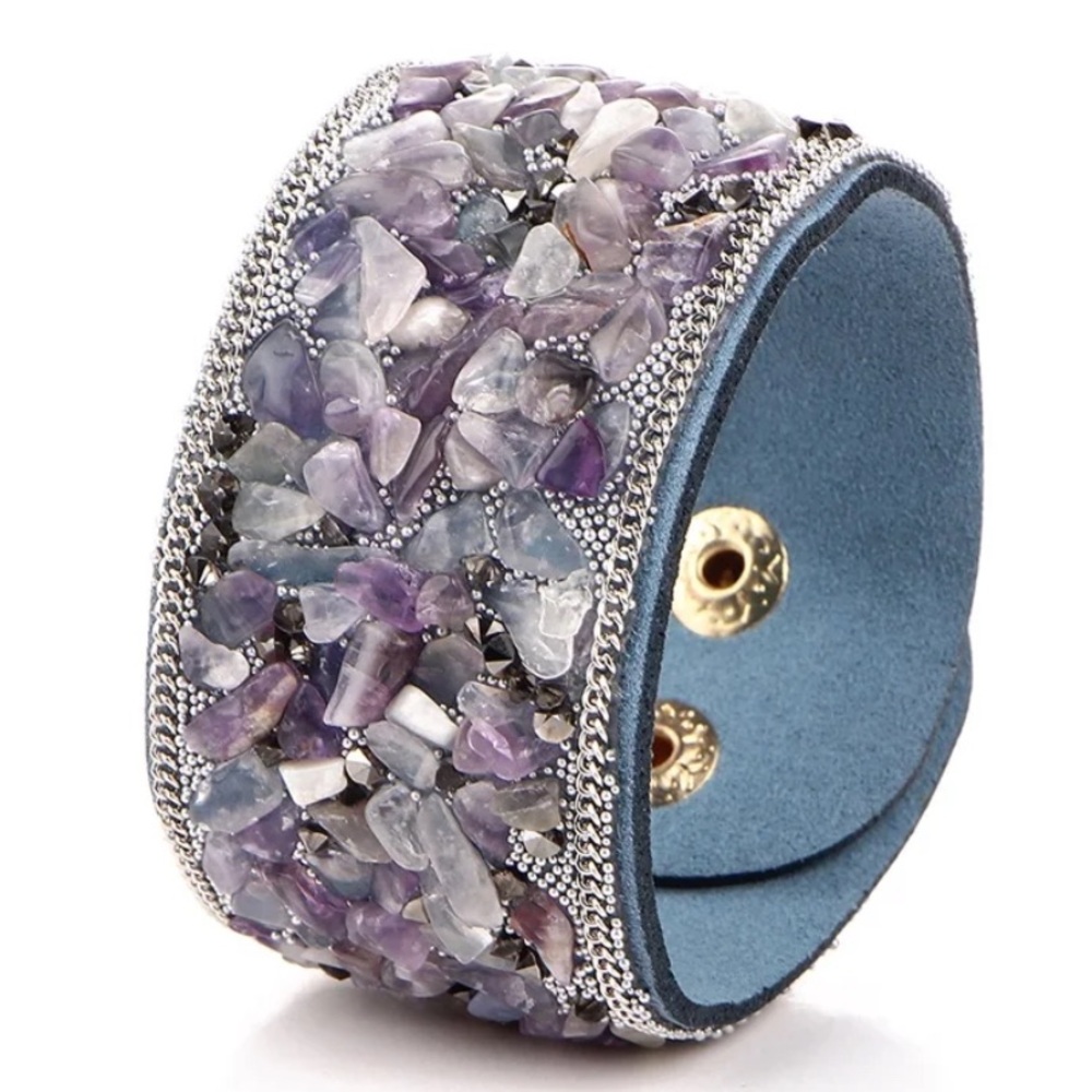 Purple Gemstone Bracelet